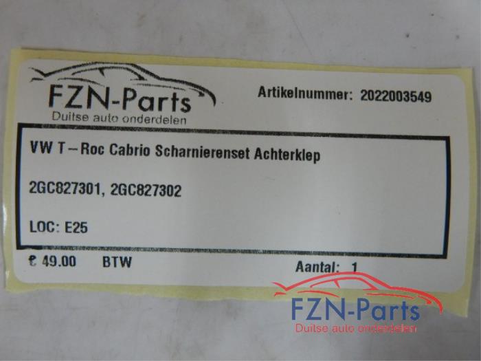 Scharnier Achterklep Volkswagen T-Cross (22741473)