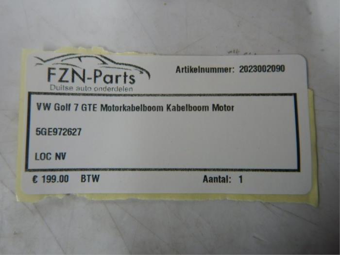 VW Golf 7 GTE Motorkabelboom Kabelboom Motor