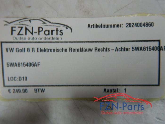 VW Golf 8 R Elektronische Remklauw Rechts-achter