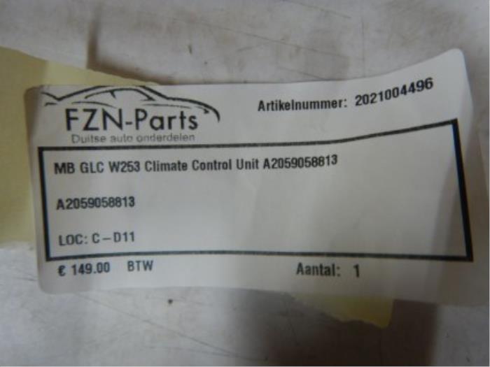 Climatronic Paneel Mercedes GLC-Klasse (22743733)