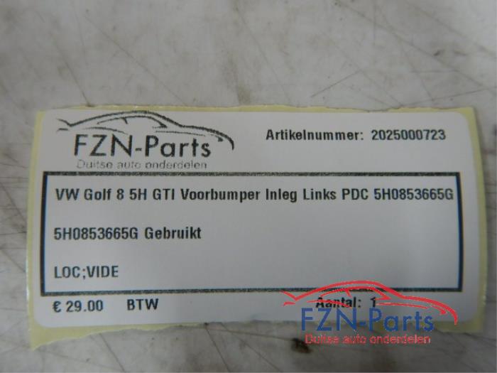 VW Golf 8 GTI Voorbumper Inleg Links PDC