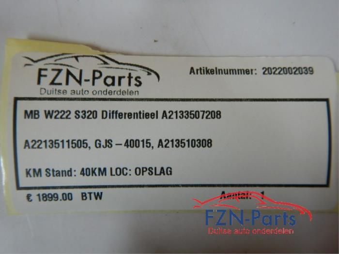 Differentieel achter Mercedes S-Klasse (22733867)