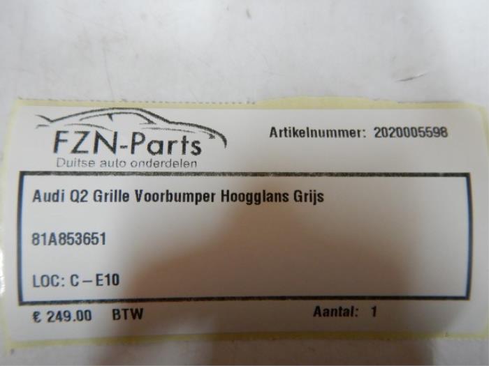 Grille Audi Q2 (22726650)