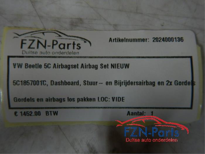 VW Beetle 5C Airbagset Airbag Set Nieuw