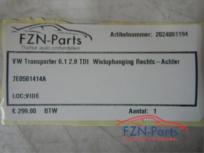 Wielophanging rechts-achter Volkswagen Transporter (22729586)