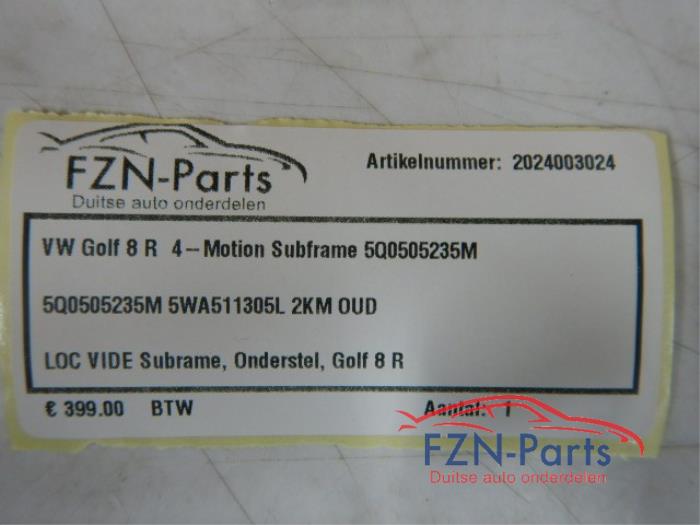 VW Golf 8 R 4-Motion Subframe