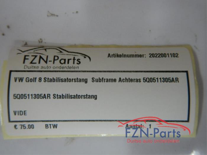 VW Golf 8 Stabillisatorstang Subframe Achteras