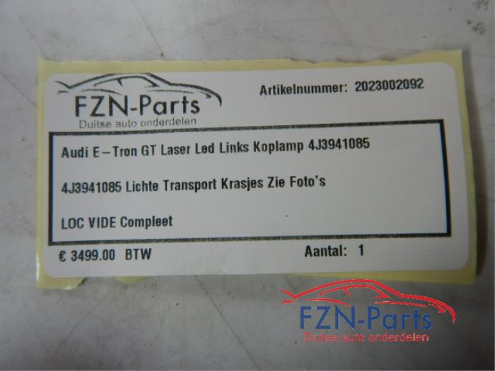 Audi E-Tron GT Laser Led Links Koplamp
