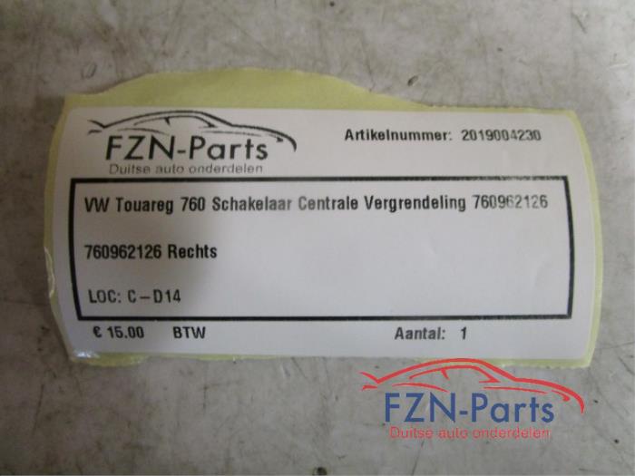 Centrale deurvergrendeling Schakelaar Volkswagen Touareg (22738150)