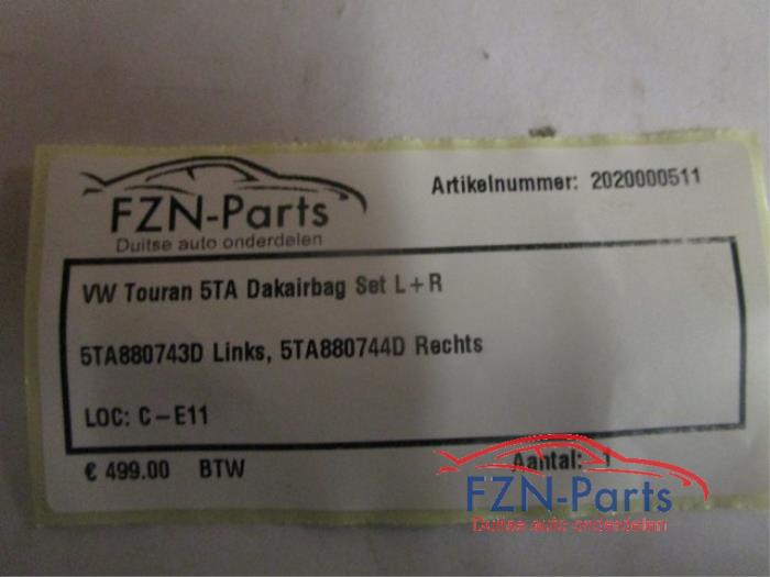 Hemel Airbag Volkswagen Touran (22740718)