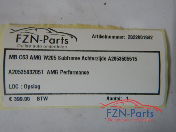 Mercedes-Benz C63 AMG W205 Subframe Achterzijde