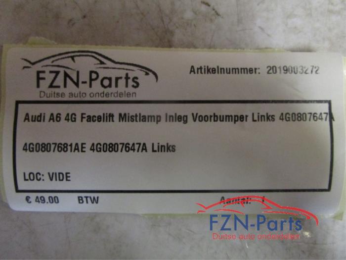 Bumper mistlamp Audi A6 (22740450)
