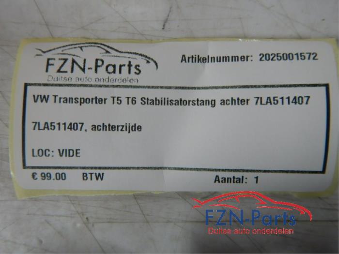Stabilisatorstang achter Volkswagen Transporter (22726390)