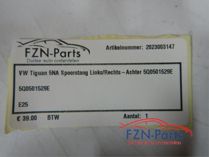 VW Tiguan 5NA Spoorstang Links/Rechts Achterzijde