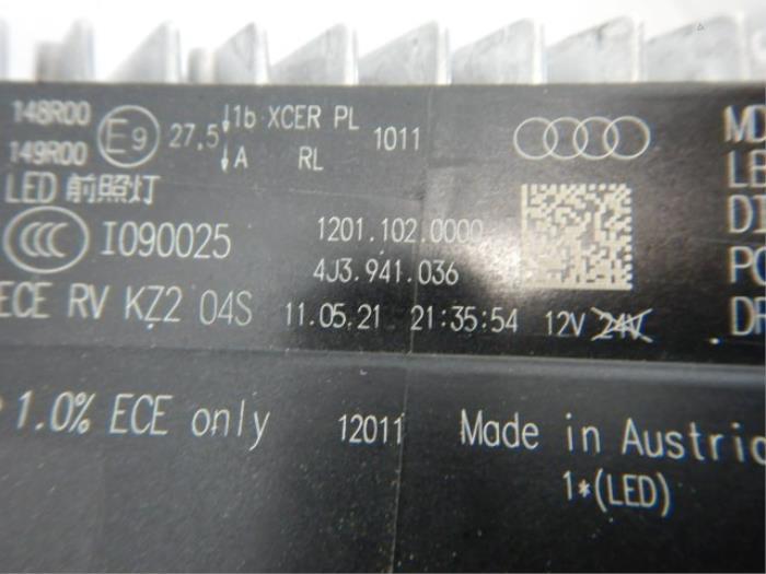 Audi E-Tron GT Matrix Rechts Koplamp