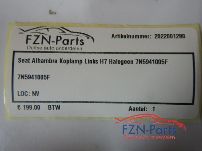 Koplamp links Volkswagen Sharan (22722013)
