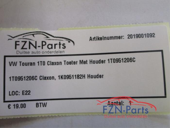Claxon Volkswagen Touran (22727272)