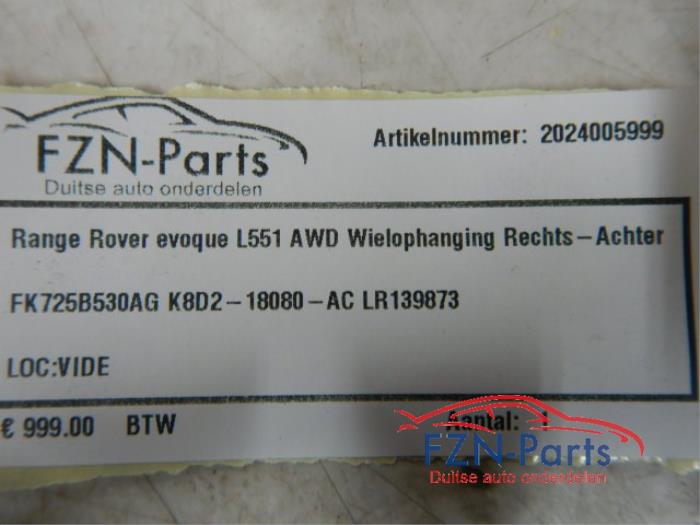 Wielophanging rechts-achter Landrover Evoque (22729614)