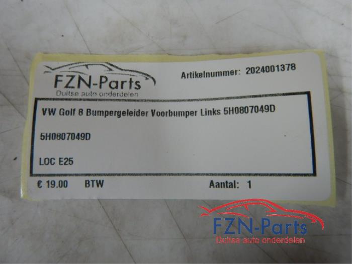 VW Golf 8 Bumpergeleider Voorbumper Links