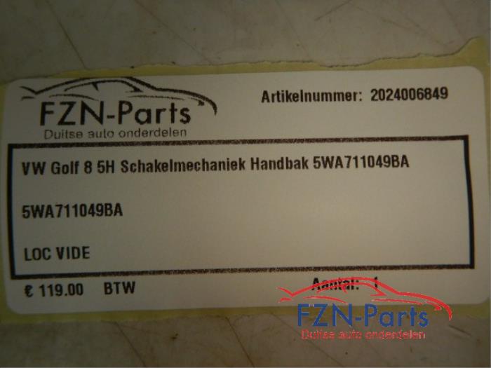 VW Golf 8 5H Schakelmechaniek Handbak
