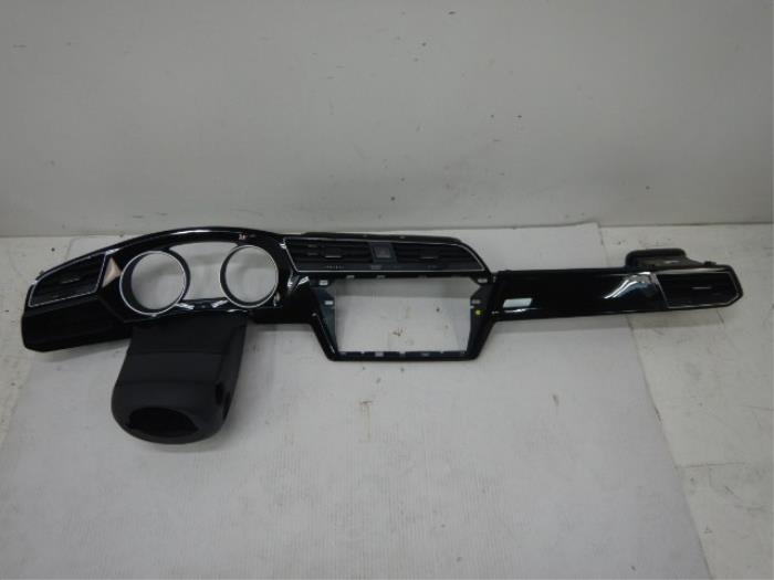 VW Touran 5TA Dashboard Inlegset Hoogglans Zwart