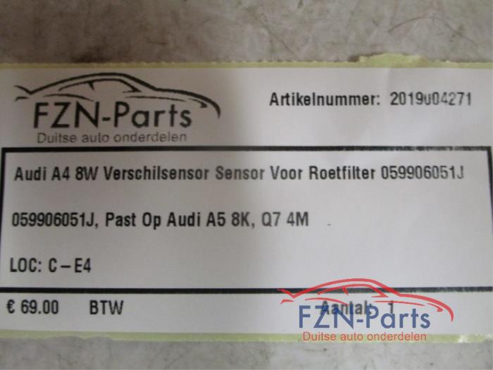 Roetfilter sensor Audi A4 (22740832)