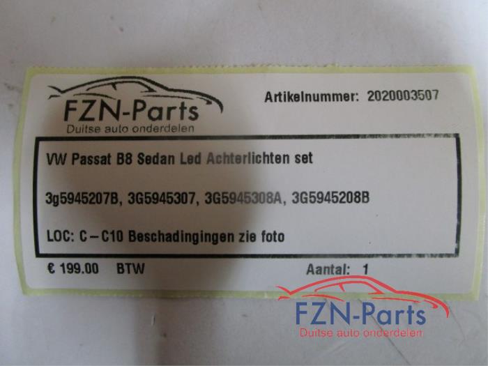 VW Passat B8 Sedan LED Achterlichten Set