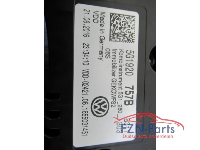 Kilometerteller KM Volkswagen Golf (22735275)