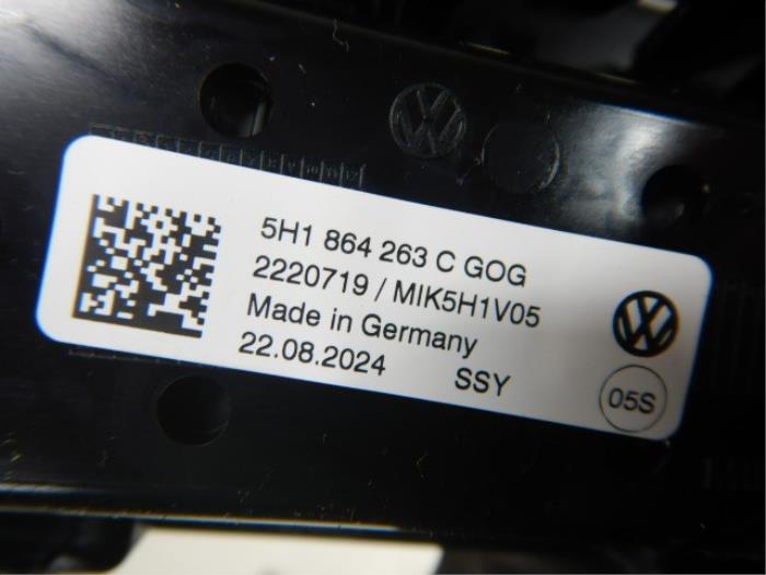 VW Golf 8 Facelift Middenconsole Inleg Hoogglans Draadloos Opladen