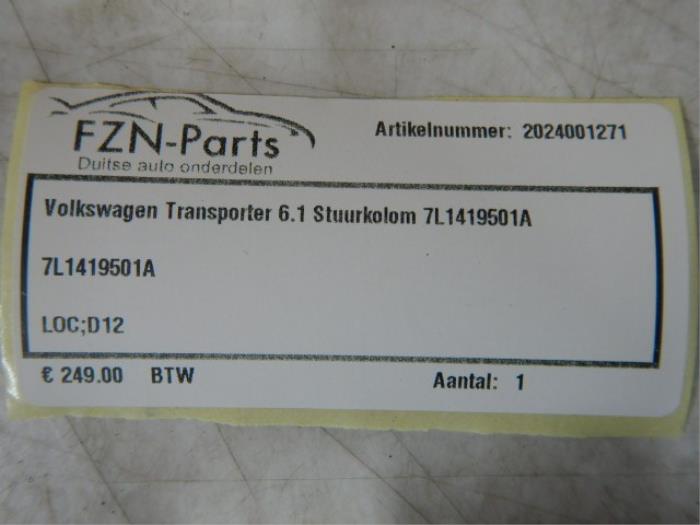 VW Transporter T6.1 Stuurkolom