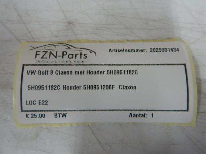 Claxon Volkswagen Golf (22727224)