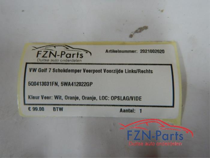 VW Golf 7 Schokdemper Veerpoot Voorzijde Links/Rechts