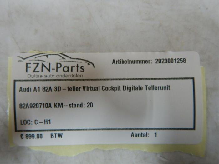 Kilometerteller KM Audi A1 (22738313)