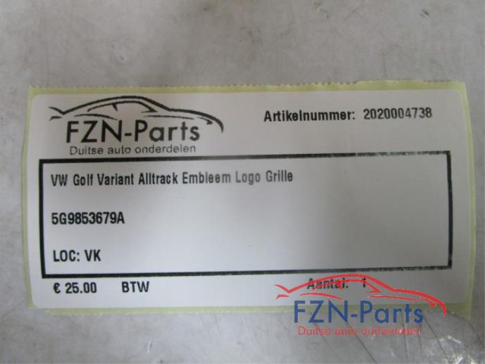 Embleem Volkswagen Golf (22729214)