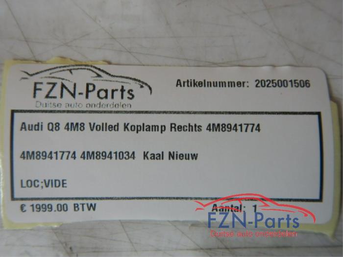 Audi Q8 4M8 Volled Koplamp Rechts