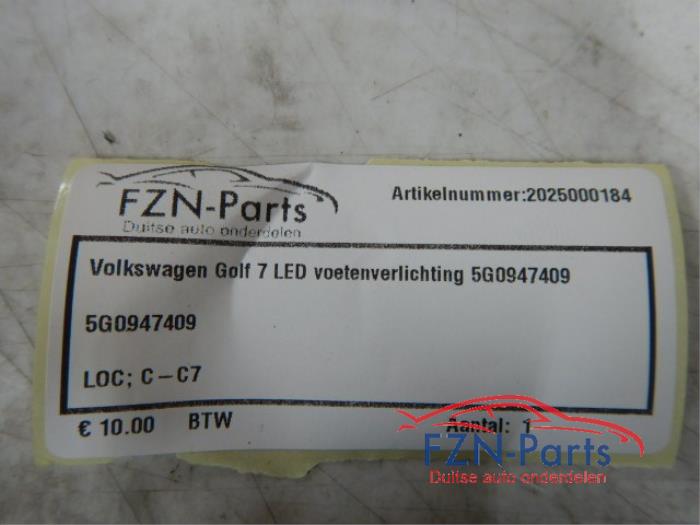 Volkswagen Golf 7 LED voetenverlichting