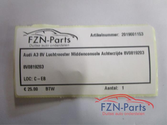 Luchtrooster Dashboard Audi A3 (22735838)