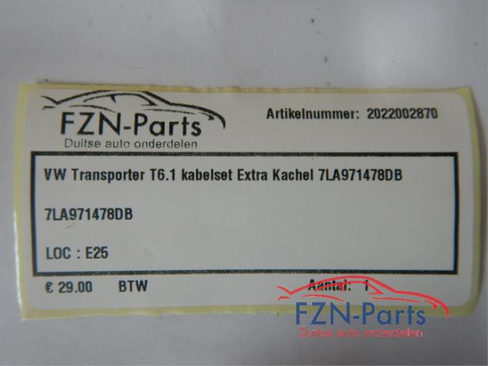 VW Transporter T6.1 Kabelset Extra Kachel
