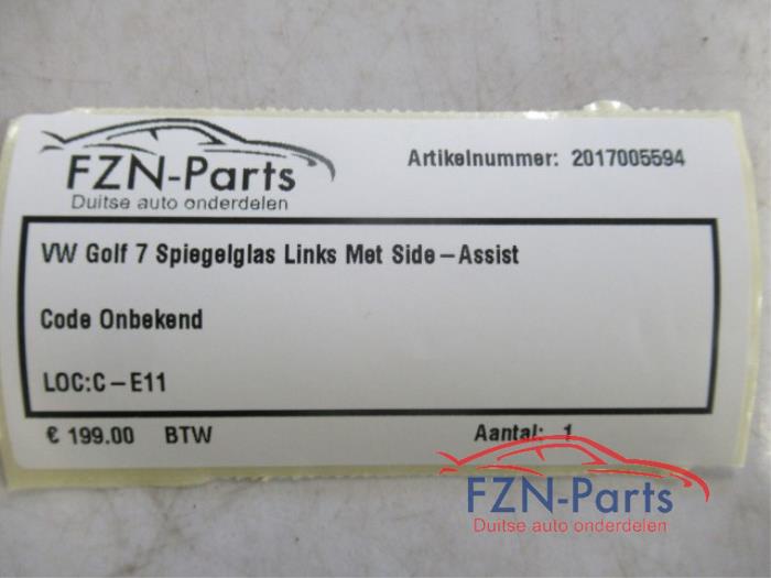 Spiegelglas links Volkswagen Golf (22726052)