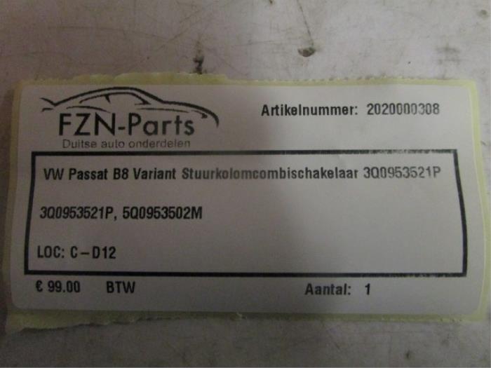 Combischakelaar Stuurkolom Volkswagen Passat (22733242)