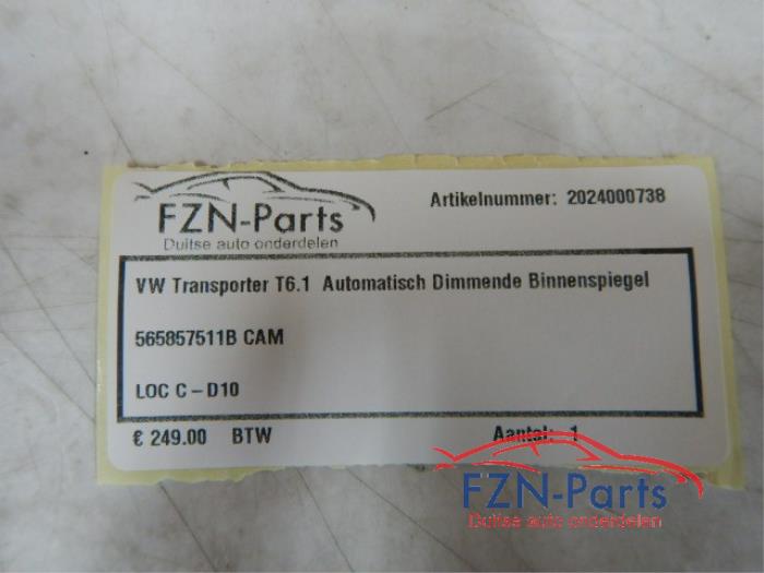 VW Transporter T6.1 Automatisch Dimmende Binnenspiegel
