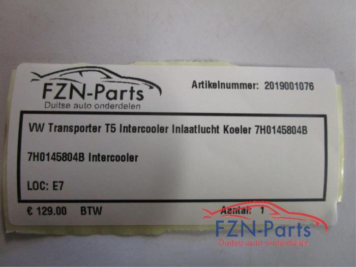 Intercooler Volkswagen Transporter (22739446)