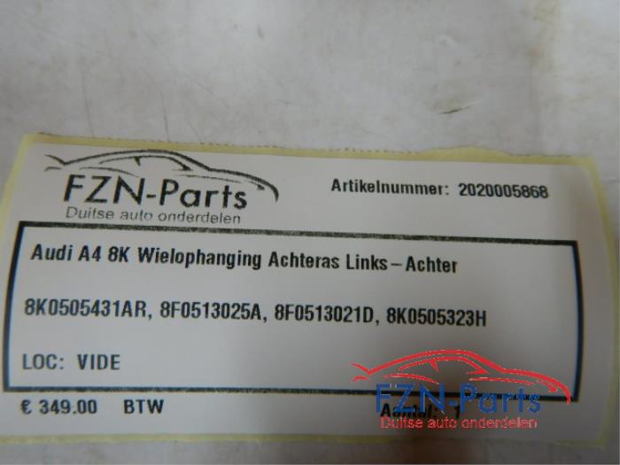Wielophanging links-achter Audi A4 (22729545)