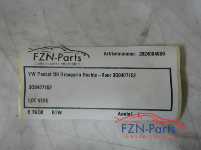 VW Passat B8 Draagarm Rechts-voor