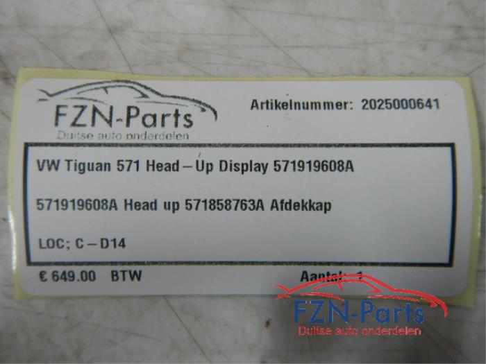 VW Tiguan 571 Head-Up-Display