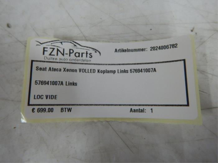 Seat Ateca Koplamp Links Xenon Volled