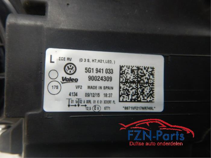 VW Golf 7 5G Xenon LED Koplamp links