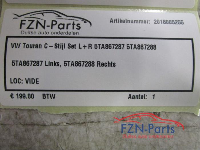 C-stijl afdekkap links Volkswagen Touran (22743864)