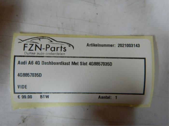 Audi A6 4G Dashboardkast met Slot