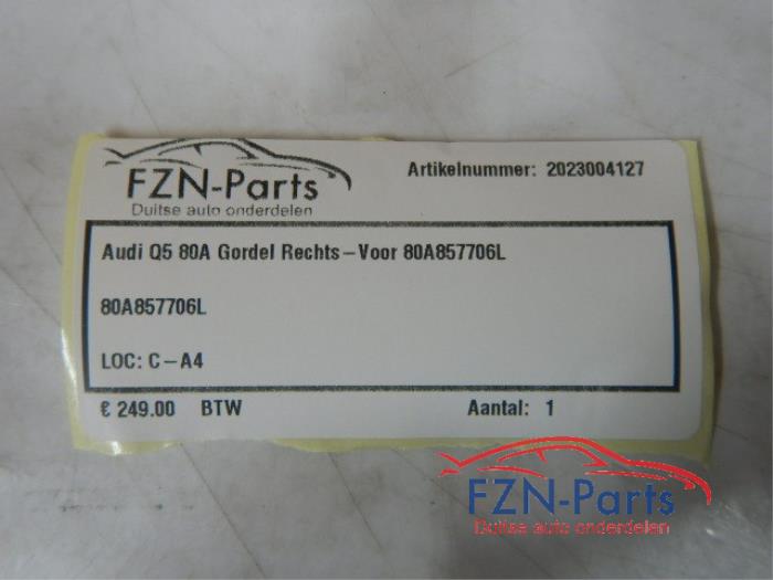 Veiligheidsgordel links-voor Audi Q5 (22728445)